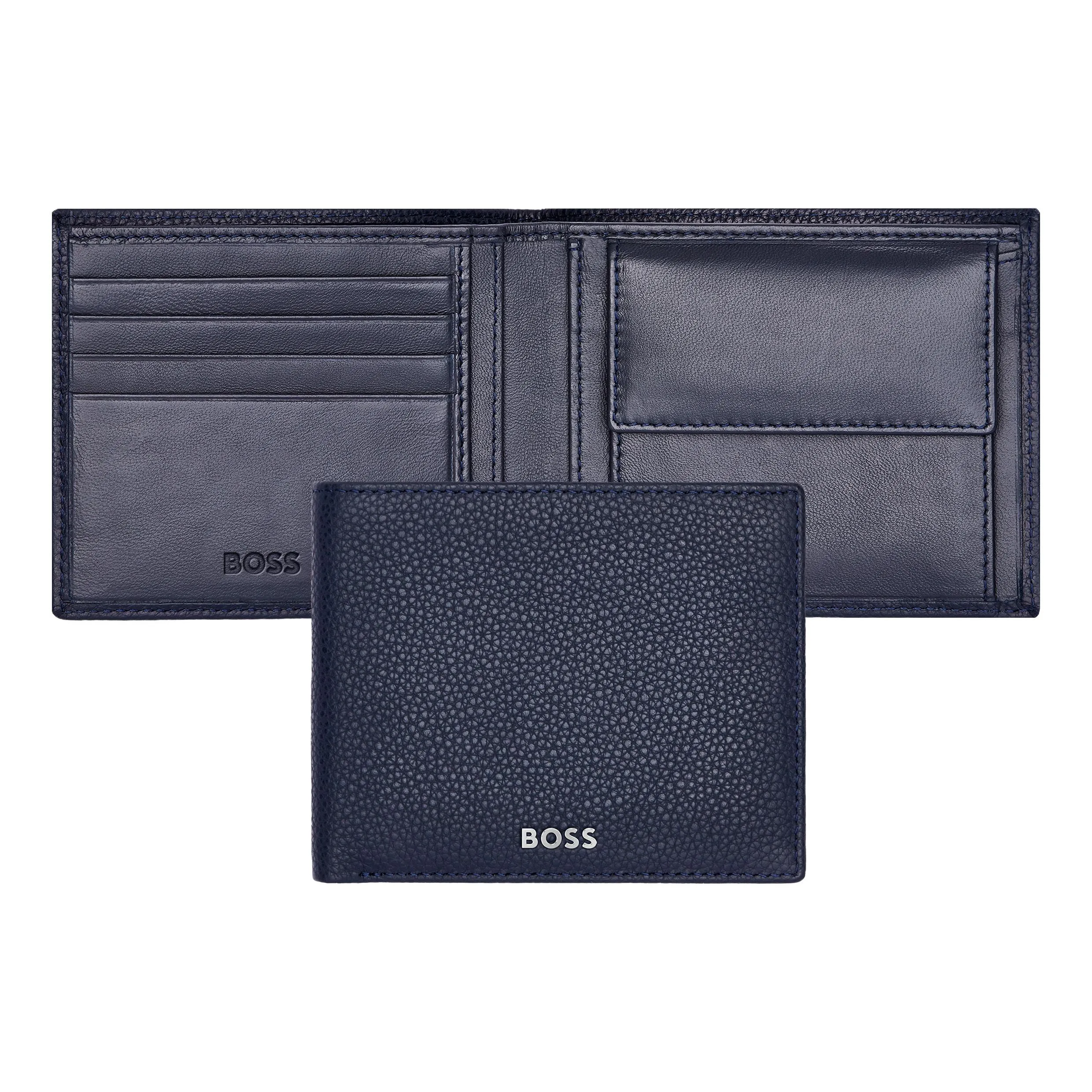 HUGO BOSS HLM416N-Money wallet Classic Grained Navy