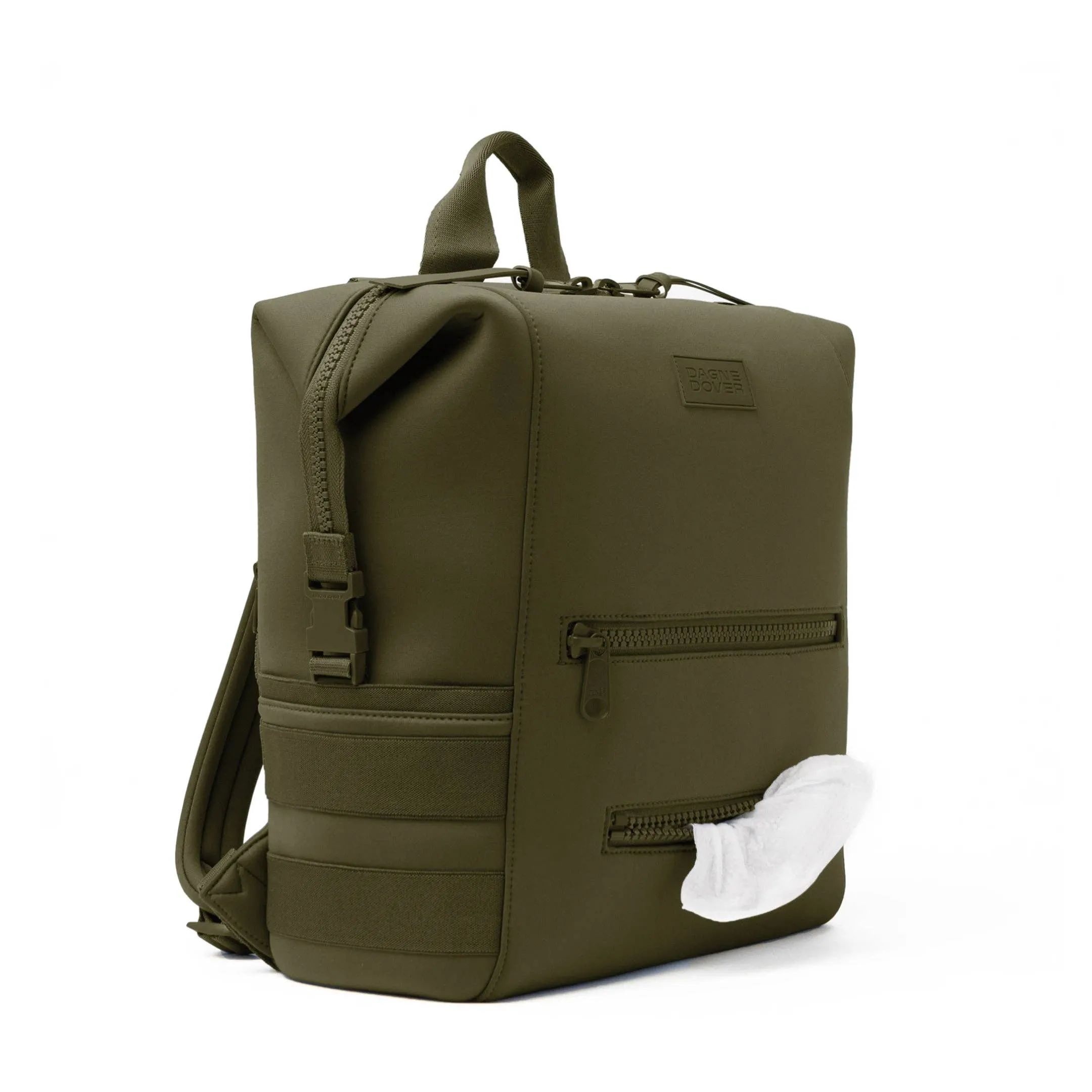 Indi Diaper Backpack in Dark Moss, Large