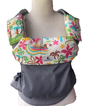 Infant Carrier Drool Pads & Bib Set "Hula Honey Cream"