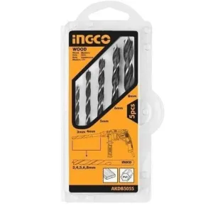 Ingco 5-Piece Wood Drill Bits Set – AKDB5055