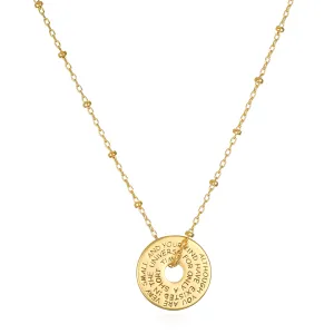 Inspiring Coin Necklace