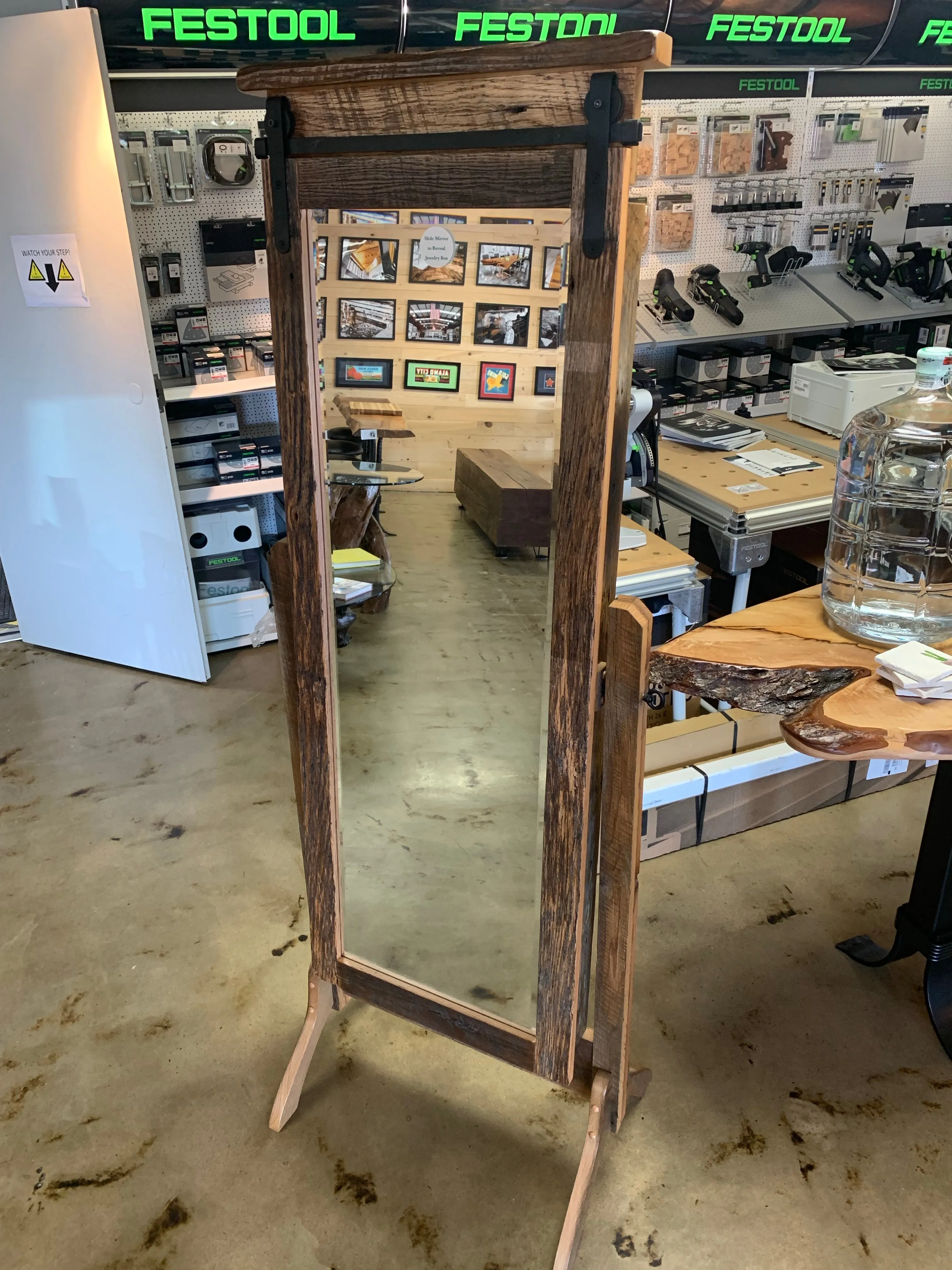 Jewelry Cabinet-Reclaimed Barnwood
