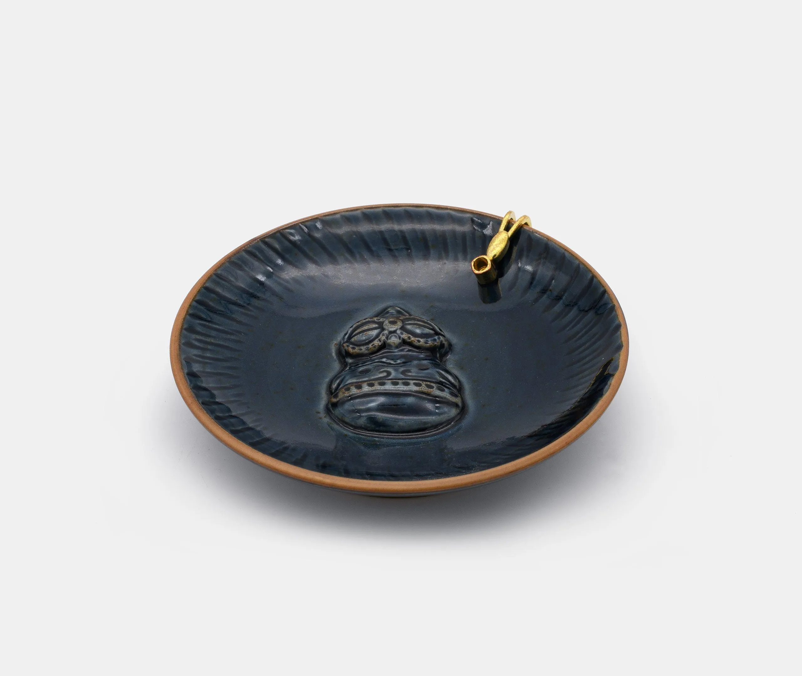 Jomon Dogu Incense Stick Holder - Navy