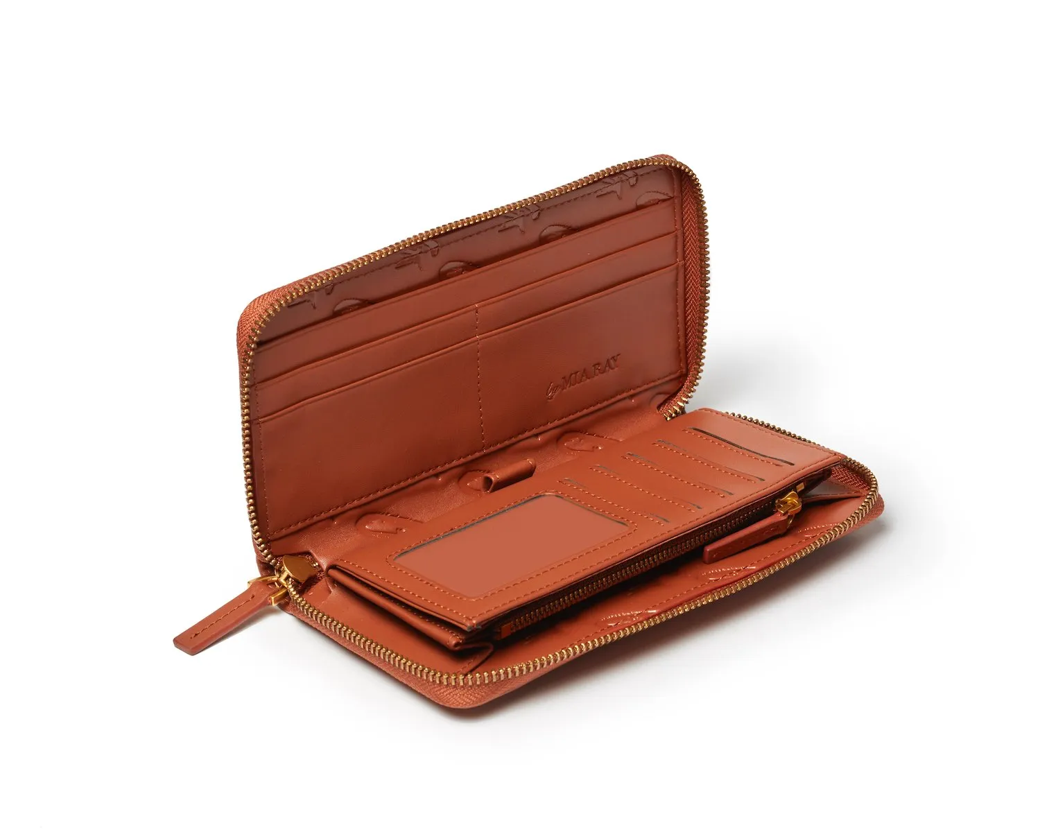 JUMBO MONOGRAM WALLET - BROWN