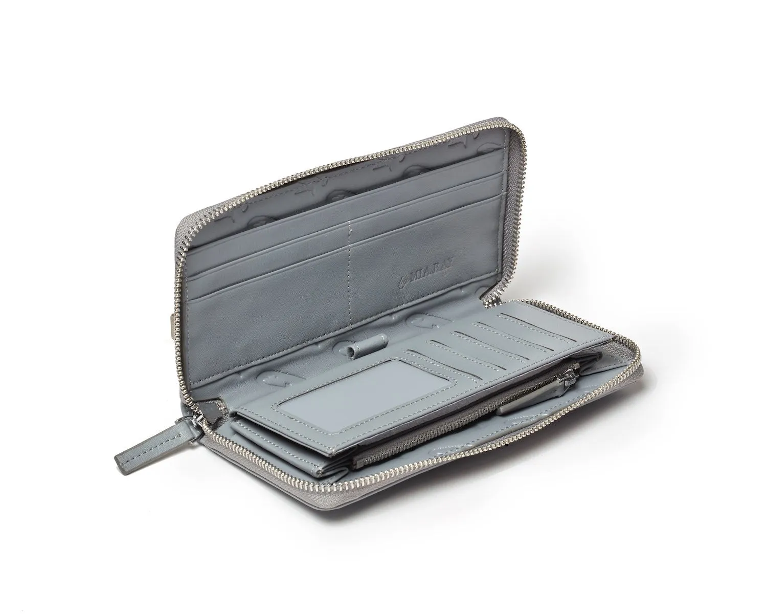 JUMBO MONOGRAM WALLET - GRAY