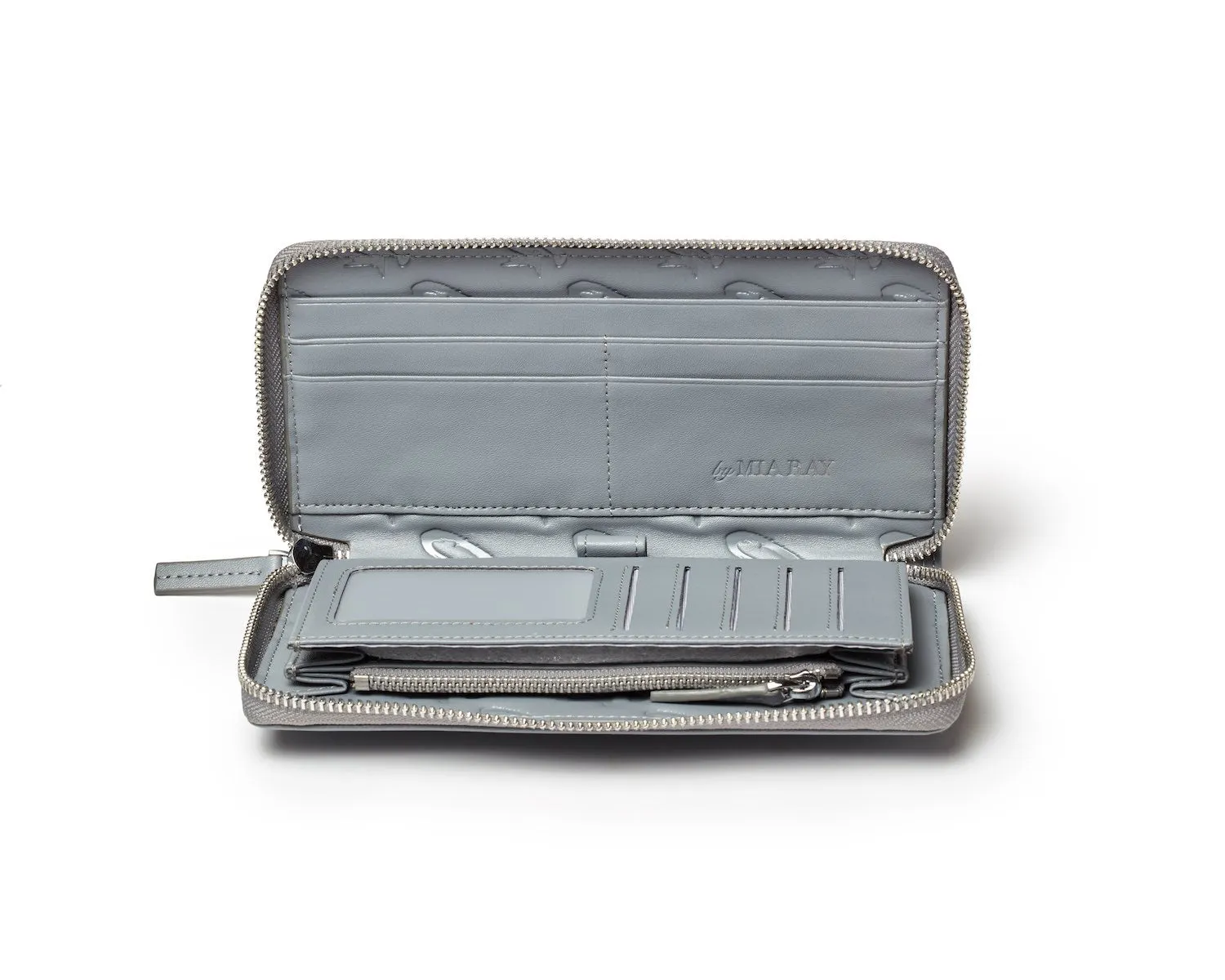 JUMBO MONOGRAM WALLET - GRAY