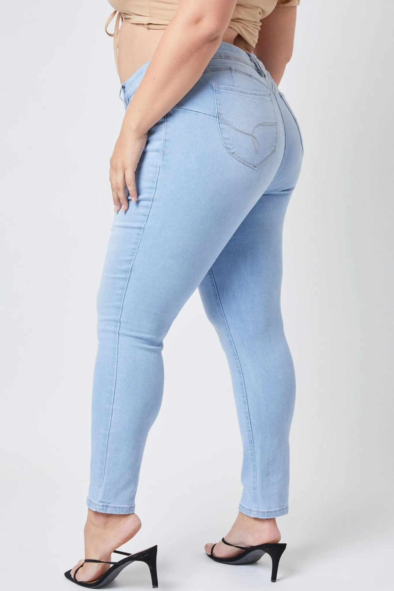 Junior Plus Wannabettabutt Mid-Rise Skinny Jean Made With Recycled Fibers , Pack Of 6
