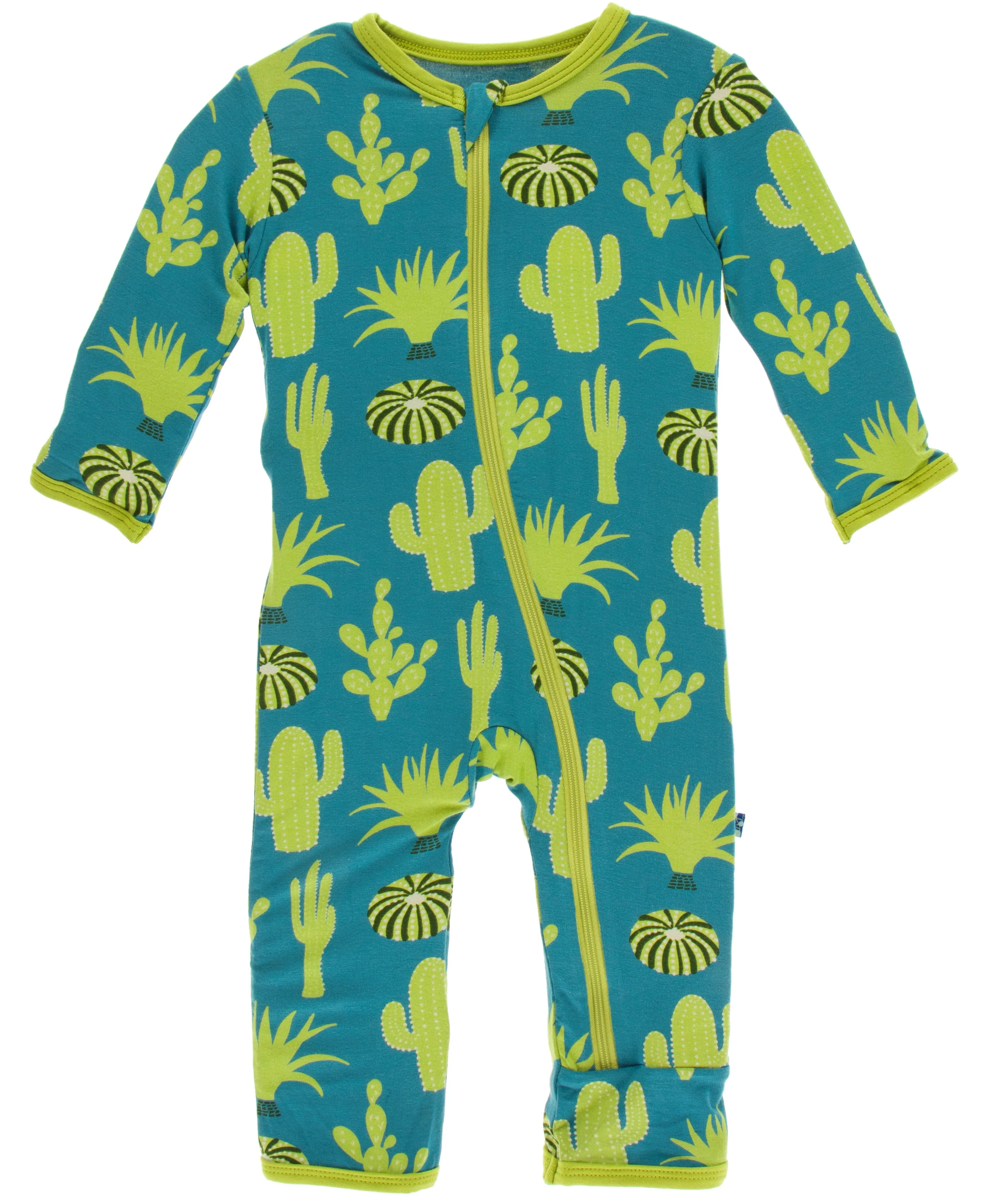 KicKee Pants Seagrass Cactus Coverall with Zipper
