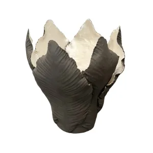 KIDDEE TAMDEE Leaf Candle Holder L - Grey Pearl