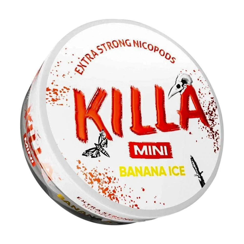 KILLA BANANA ICE NICOTINE POUCHES - 20PCS | 30PCS - 8MG | 12.8MG