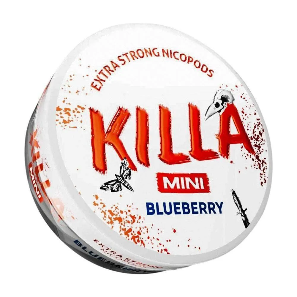 KILLA BLUEBERRY NICOTINE POUCHES - 20PCS | 30PCS - 8MG | 12.8MG