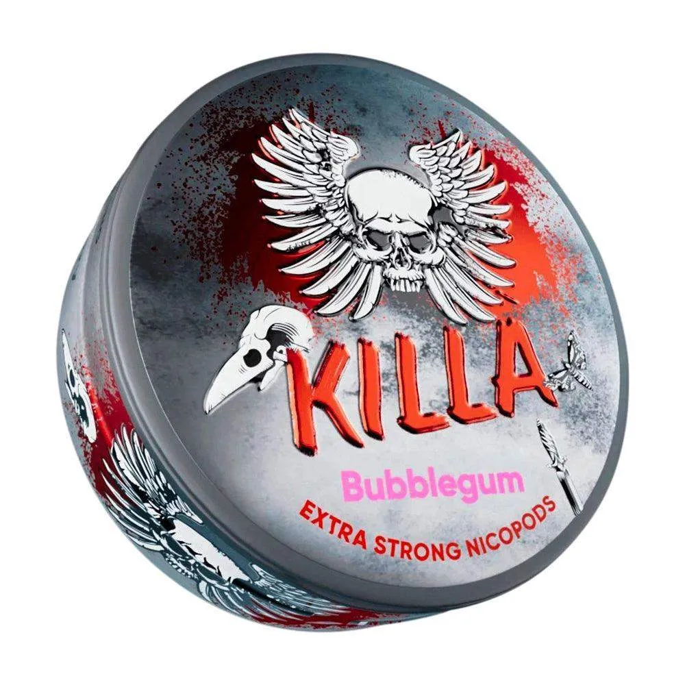 KILLA BUBBLEGUM NICOTINE POUCHES - 20PCS - 12.8MG