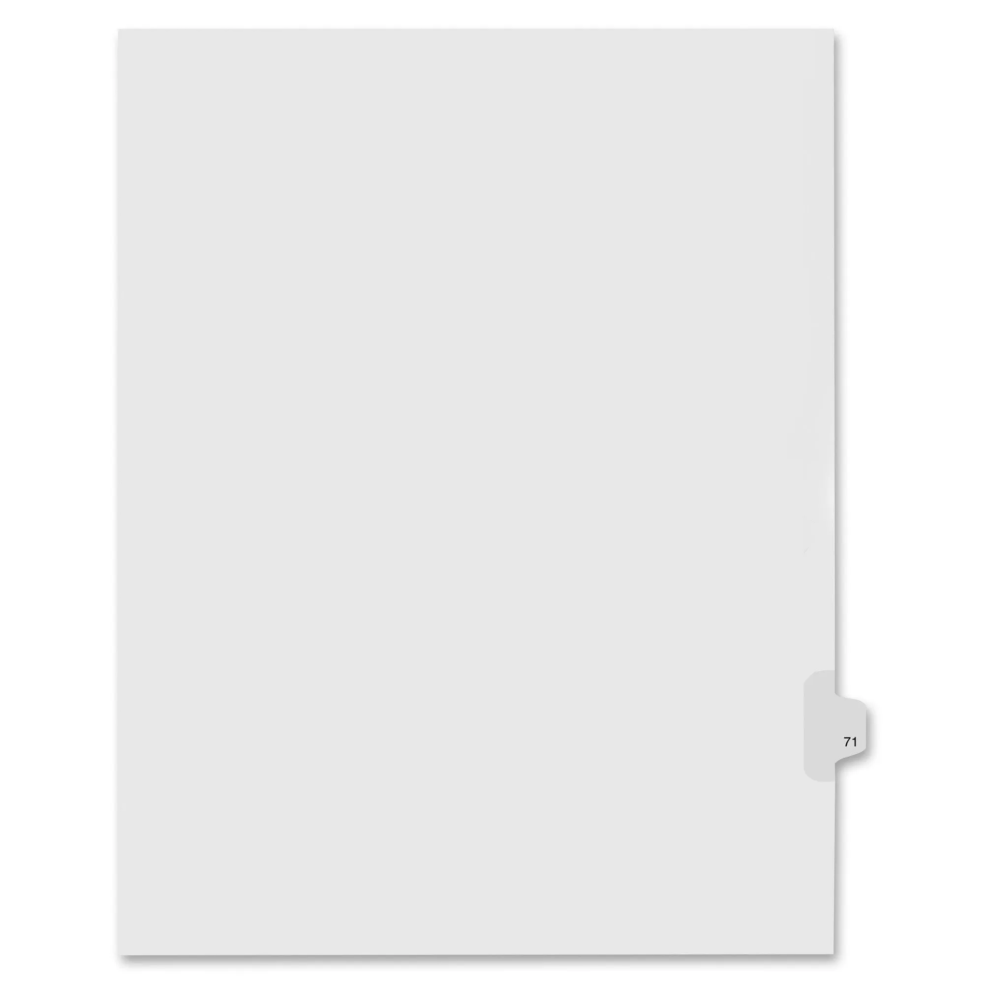 Kleer-Fax Numeric Laminated Tab Index Dividers