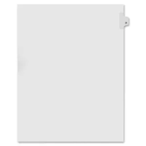 Kleer-Fax Numeric Laminated Tab Index Dividers