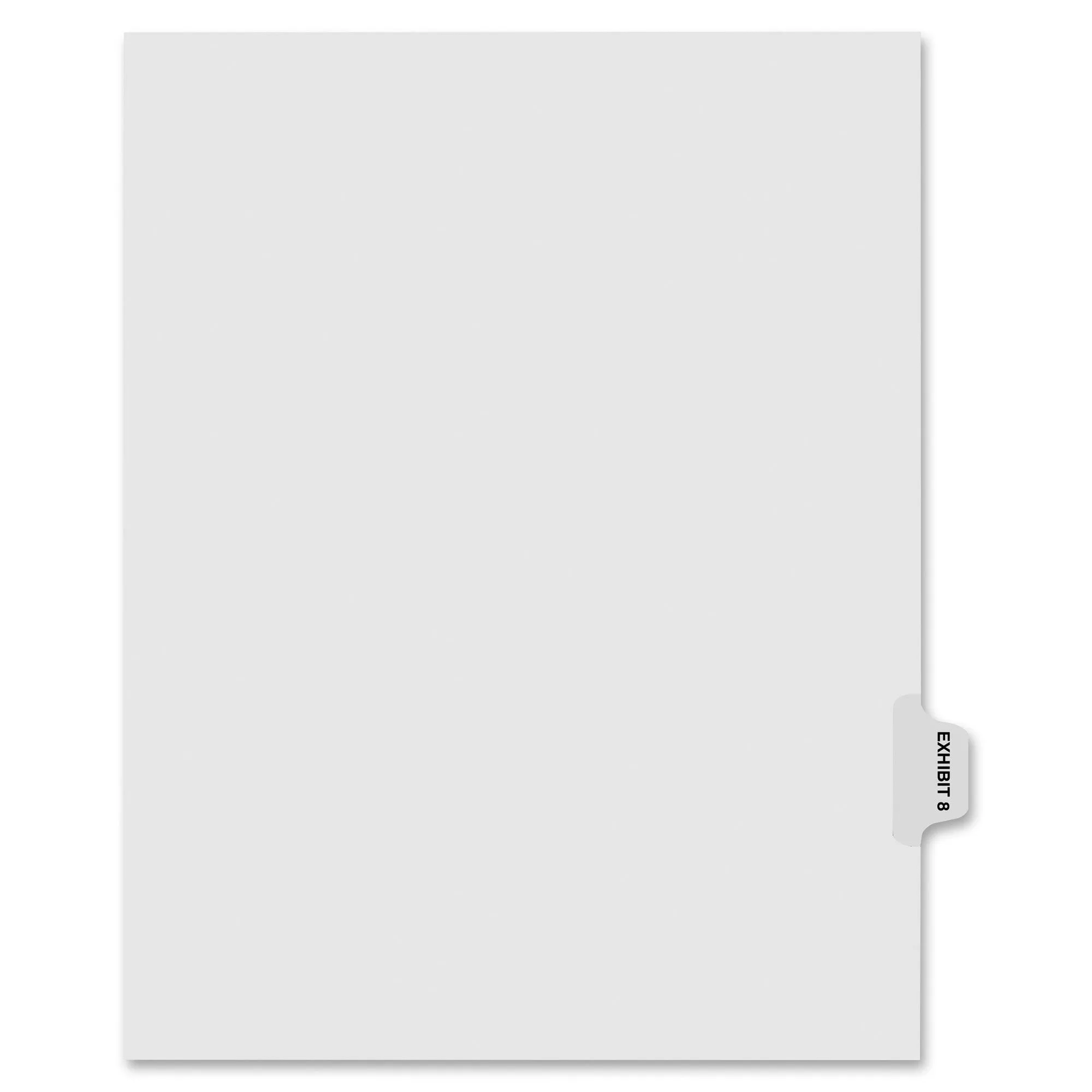 Kleer-Fax Numerical Index Dividers