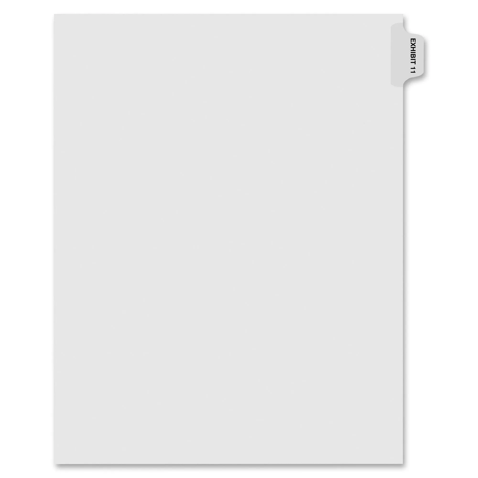 Kleer-Fax Numerical Index Dividers