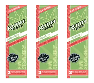 Kush Conical Pre-Rolled Wraps Kiwi Strawberry