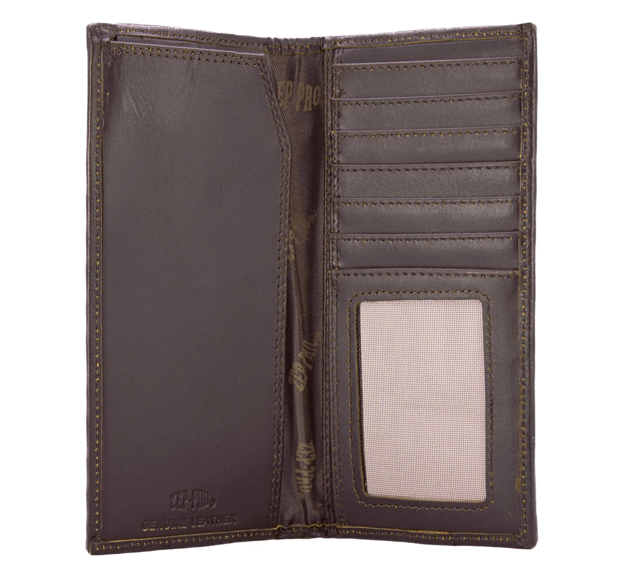 Lab Men's Secretary Old School Camo Leather Wallet.