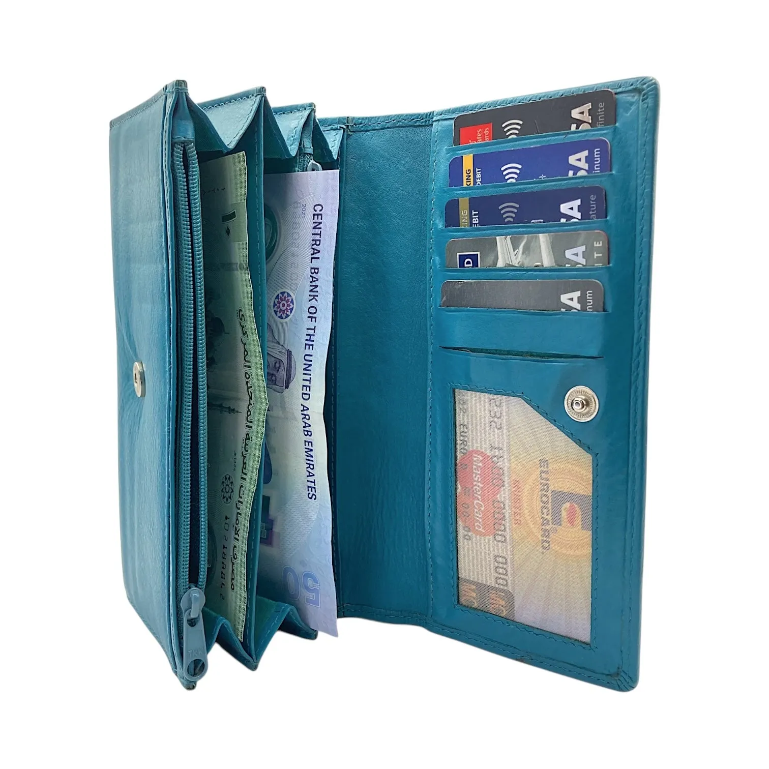 Ladies Clutch, Full Grain Leather wallet For Women  # 1089