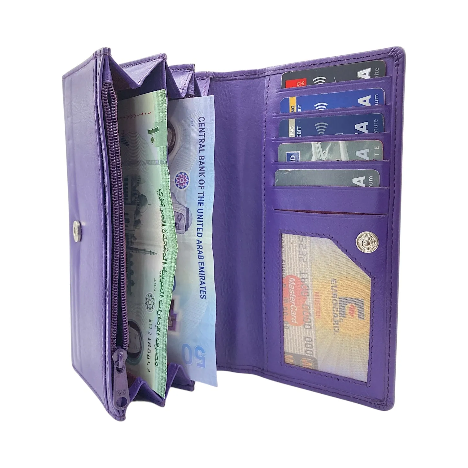 Ladies Clutch, Full Grain Leather wallet For Women  # 1089