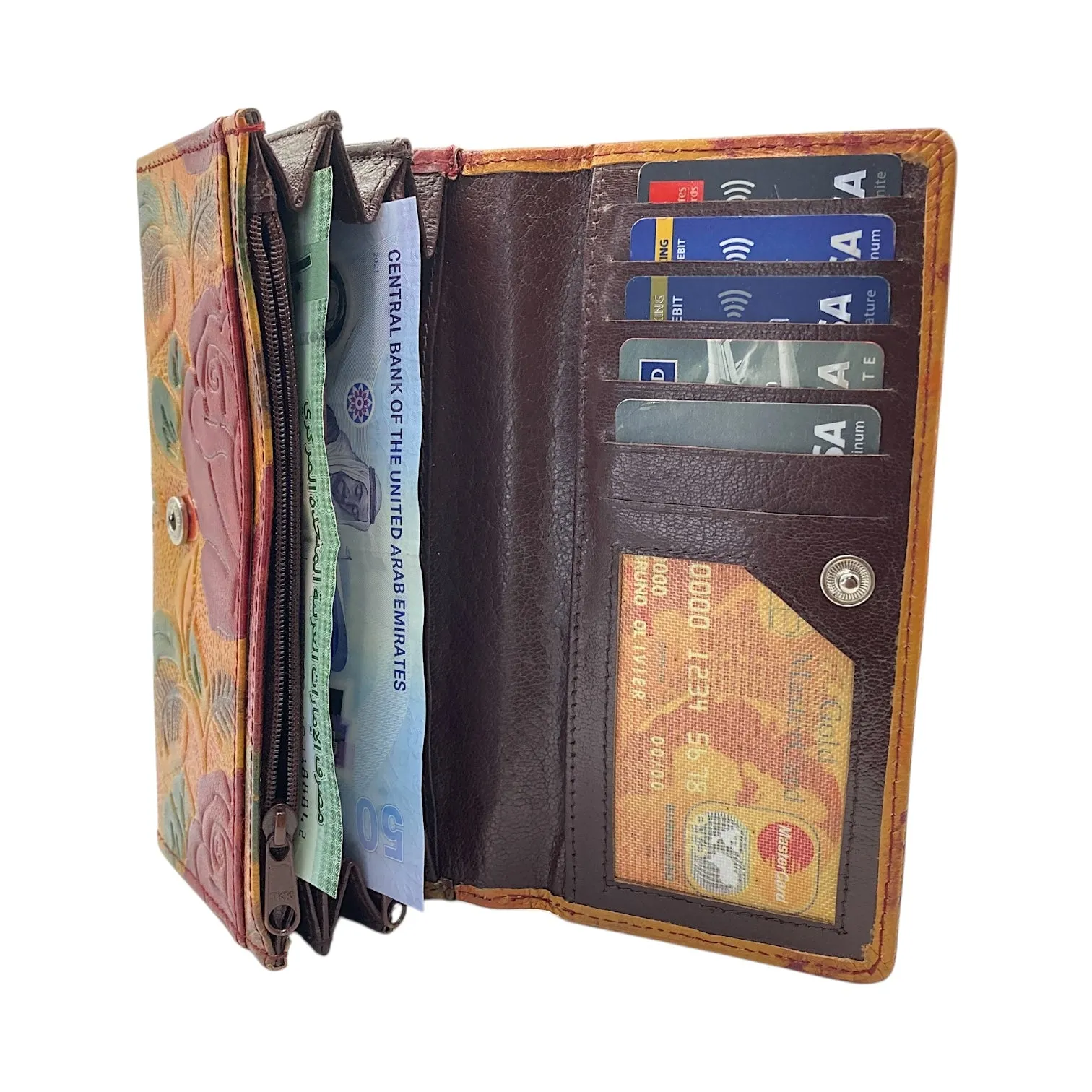 Ladies Clutch, Full Grain Leather wallet For Women  # 1089