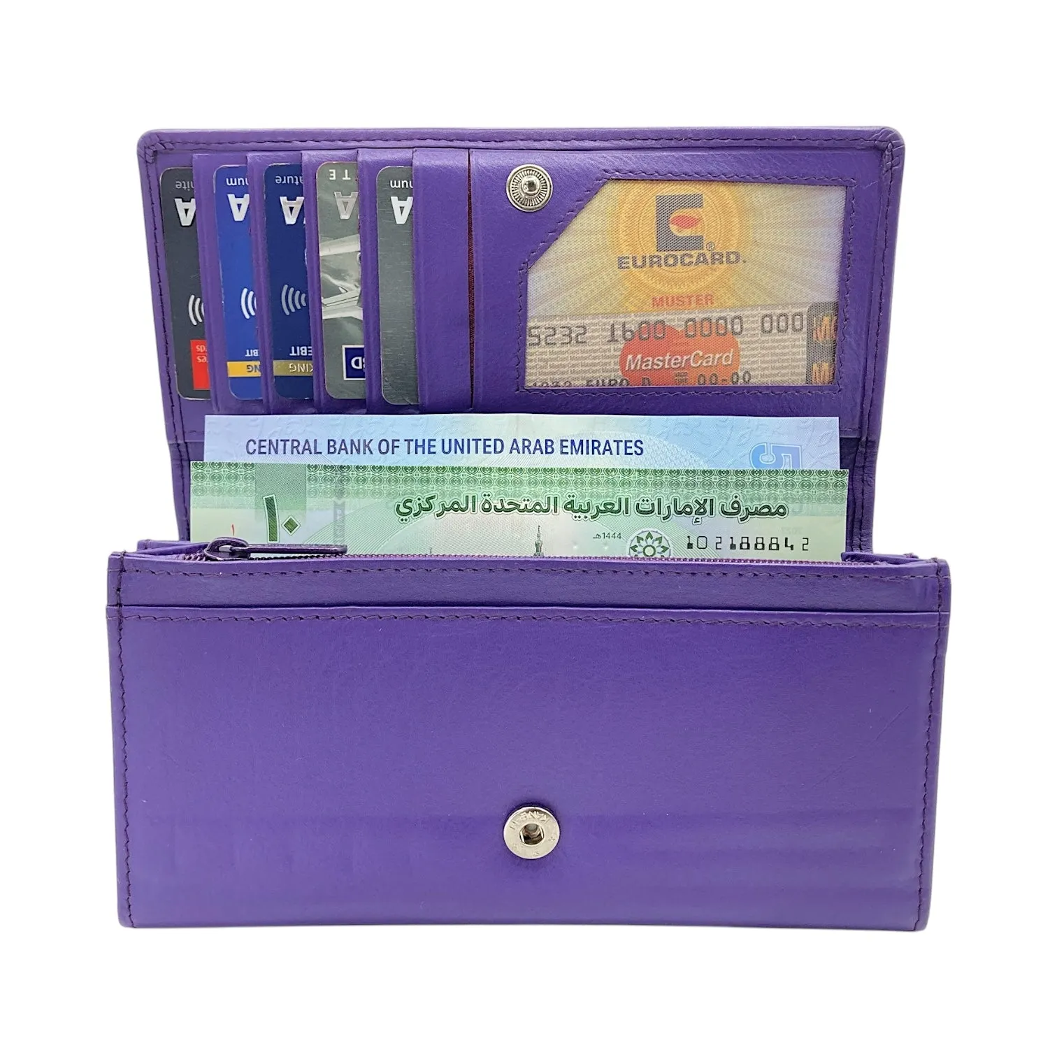 Ladies Clutch, Full Grain Leather wallet For Women  # 1089