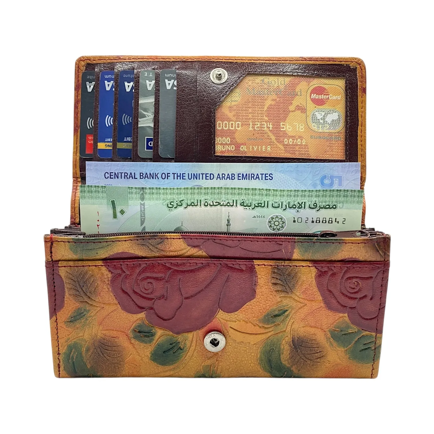 Ladies Clutch, Full Grain Leather wallet For Women  # 1089