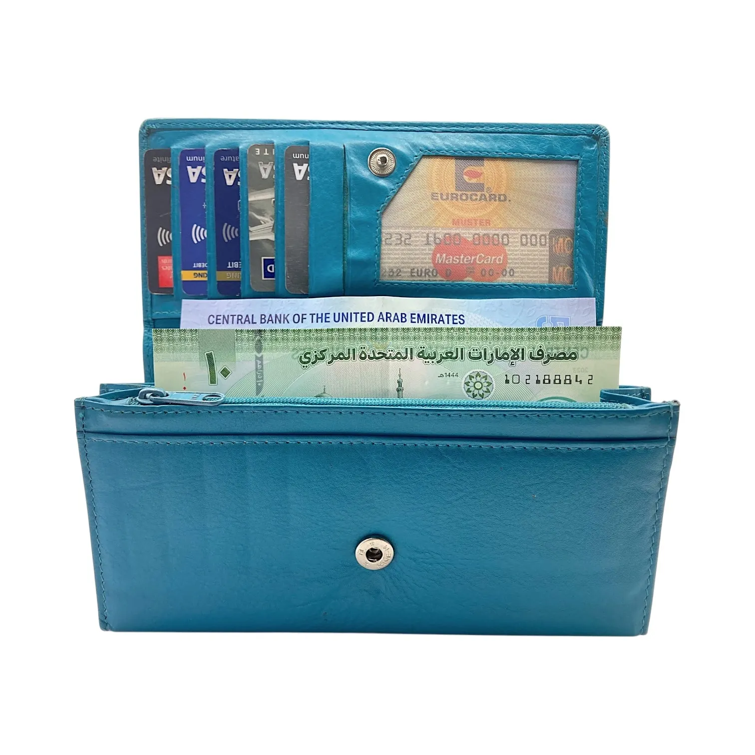Ladies Clutch, Full Grain Leather wallet For Women  # 1089