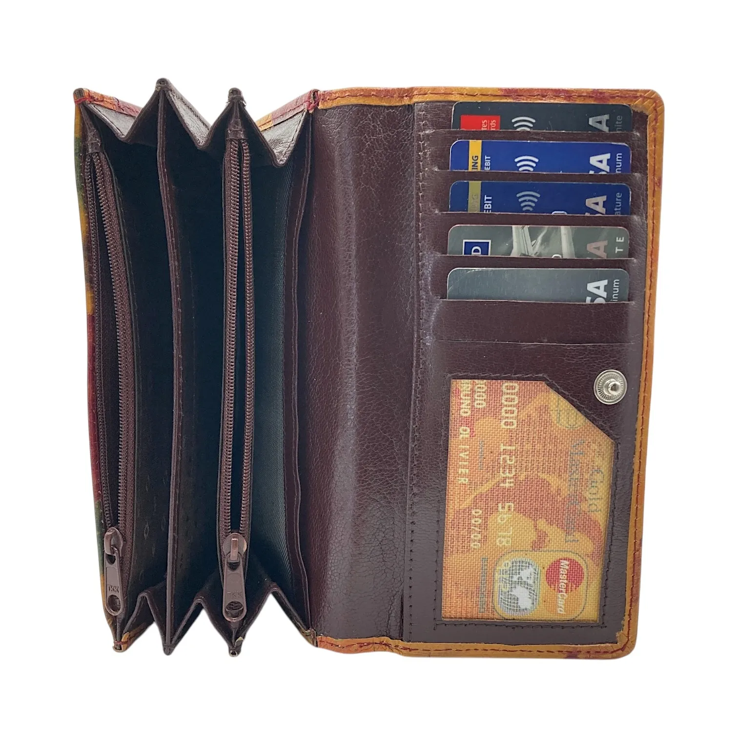 Ladies Clutch, Full Grain Leather wallet For Women  # 1089