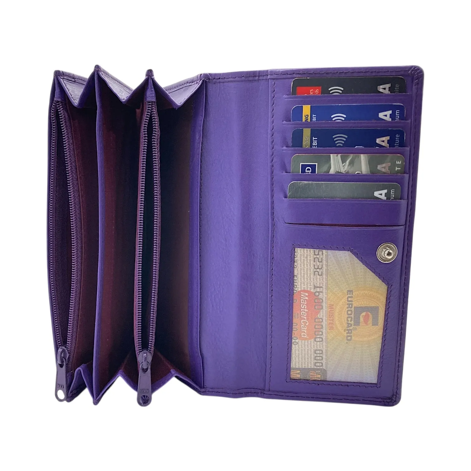 Ladies Clutch, Full Grain Leather wallet For Women  # 1089