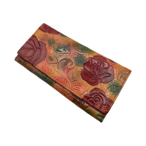 Ladies Clutch, Full Grain Leather wallet For Women  # 1089