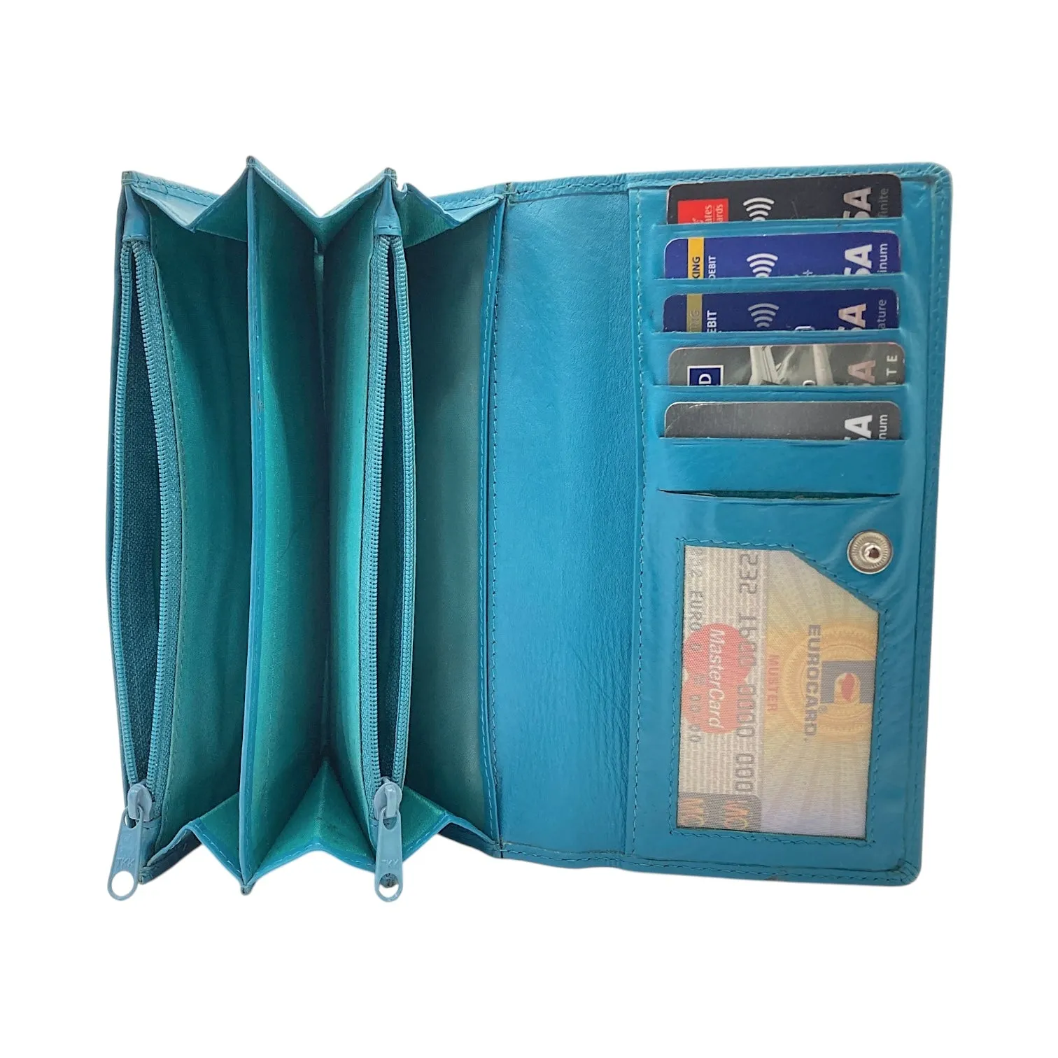 Ladies Clutch, Full Grain Leather wallet For Women  # 1089