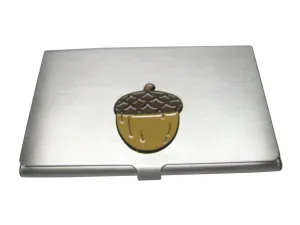 Large Colorful Acorn Business Card Holder