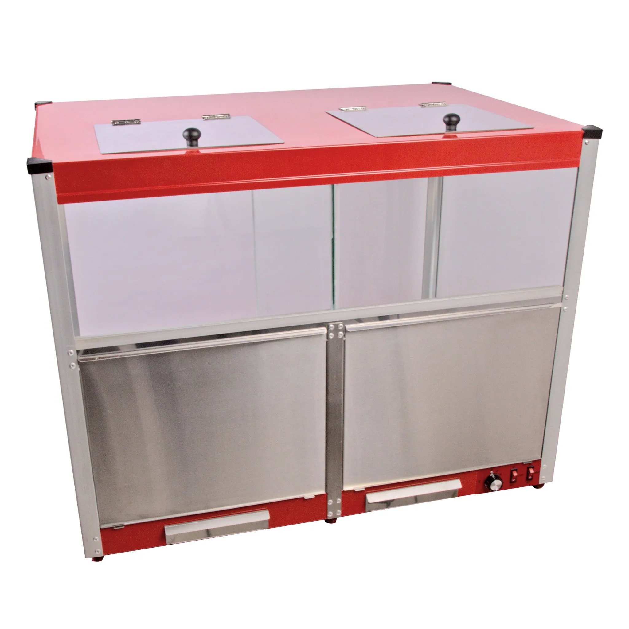 Large Double popcorn warmer