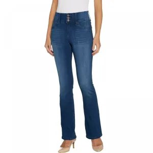 Laurie Felt Women's Tall Curve Silky Denim Boot-Cut Jeans