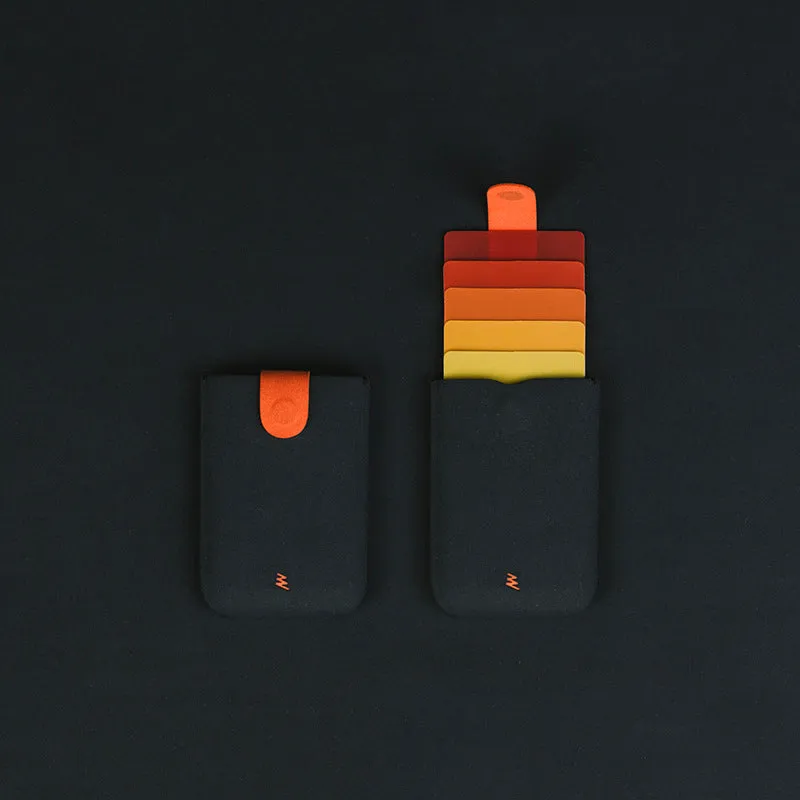 Layered Pull Card Holder Wallet