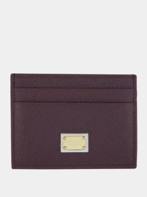 Leather cardholder