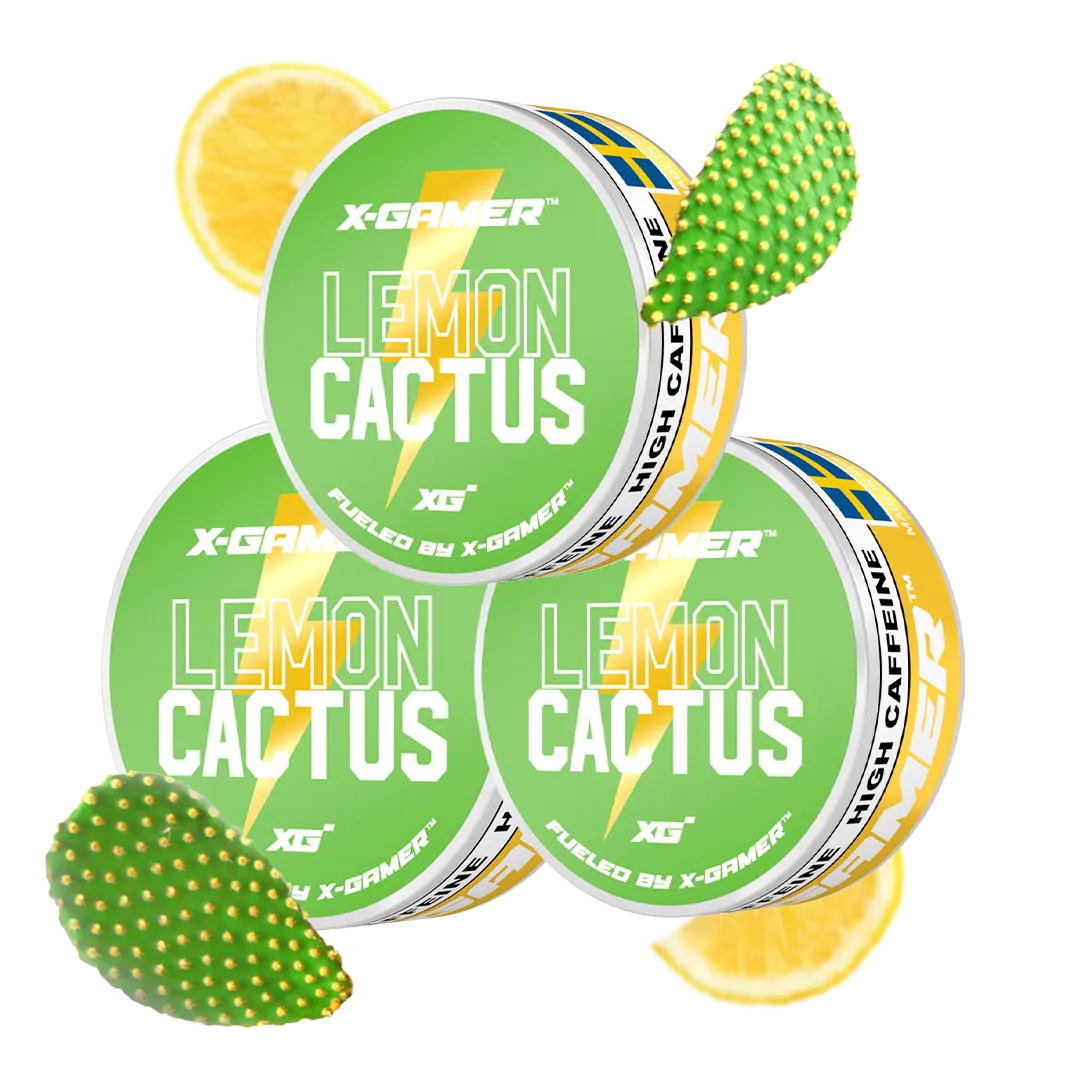 Lemon Cactus Energy Pouches (3 Pack / 60 Pouches)