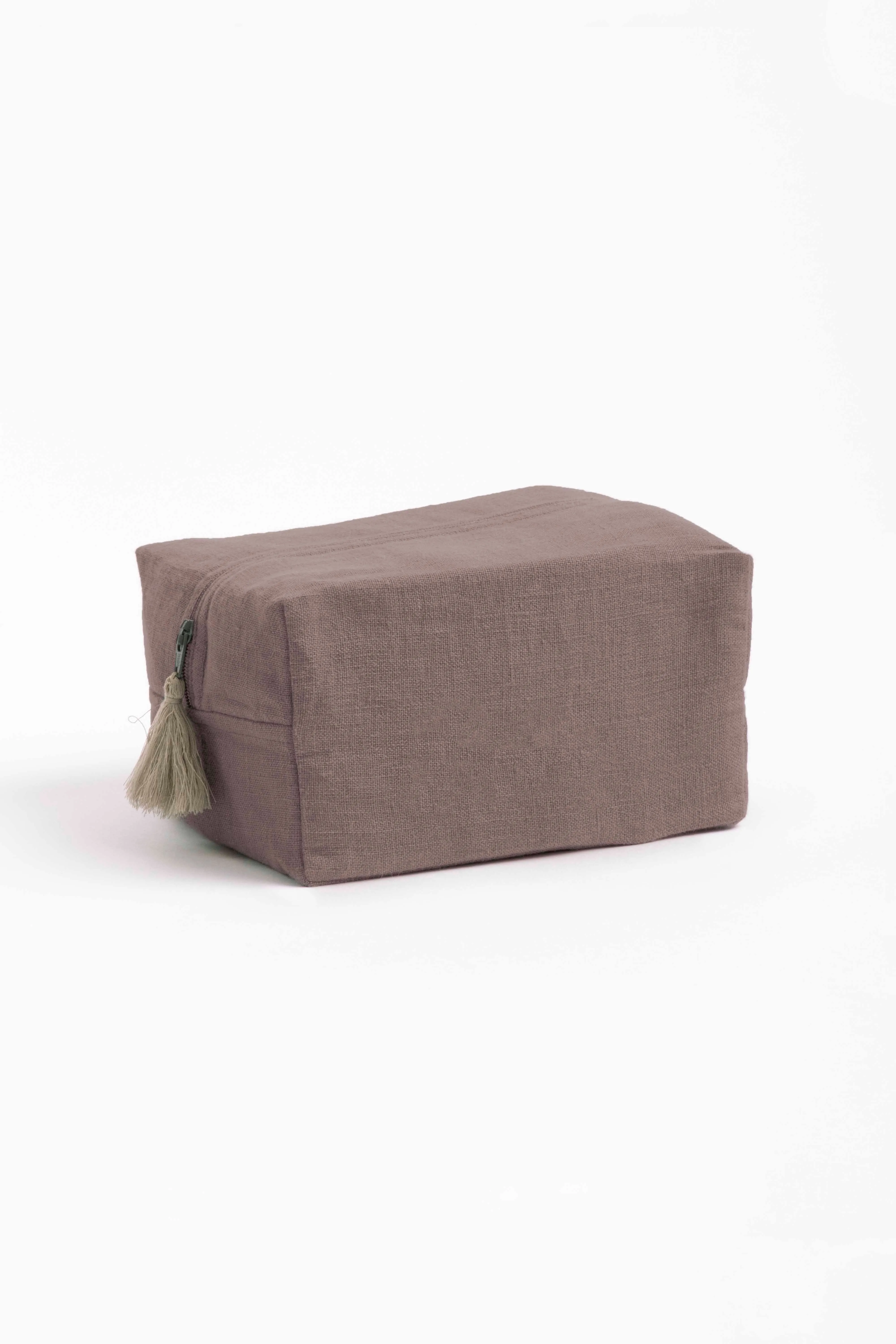 Linen Pouch-Bottle Green