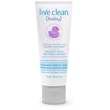 Live Clean Baby Soothing Oatmeal Relief Diaper Ointment