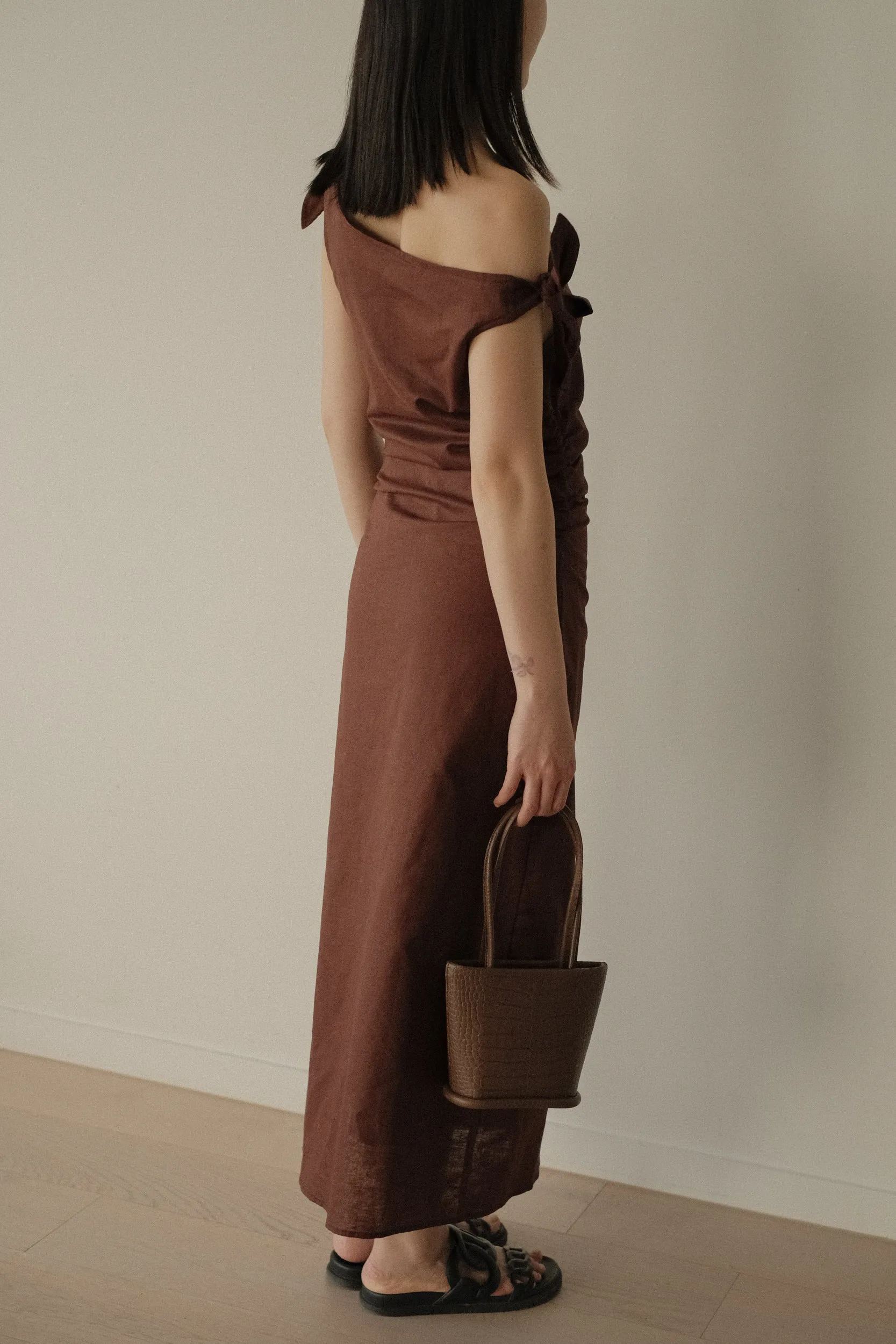 LÉMÉLS - SHOPPER MINI (WALNUT CROCO)