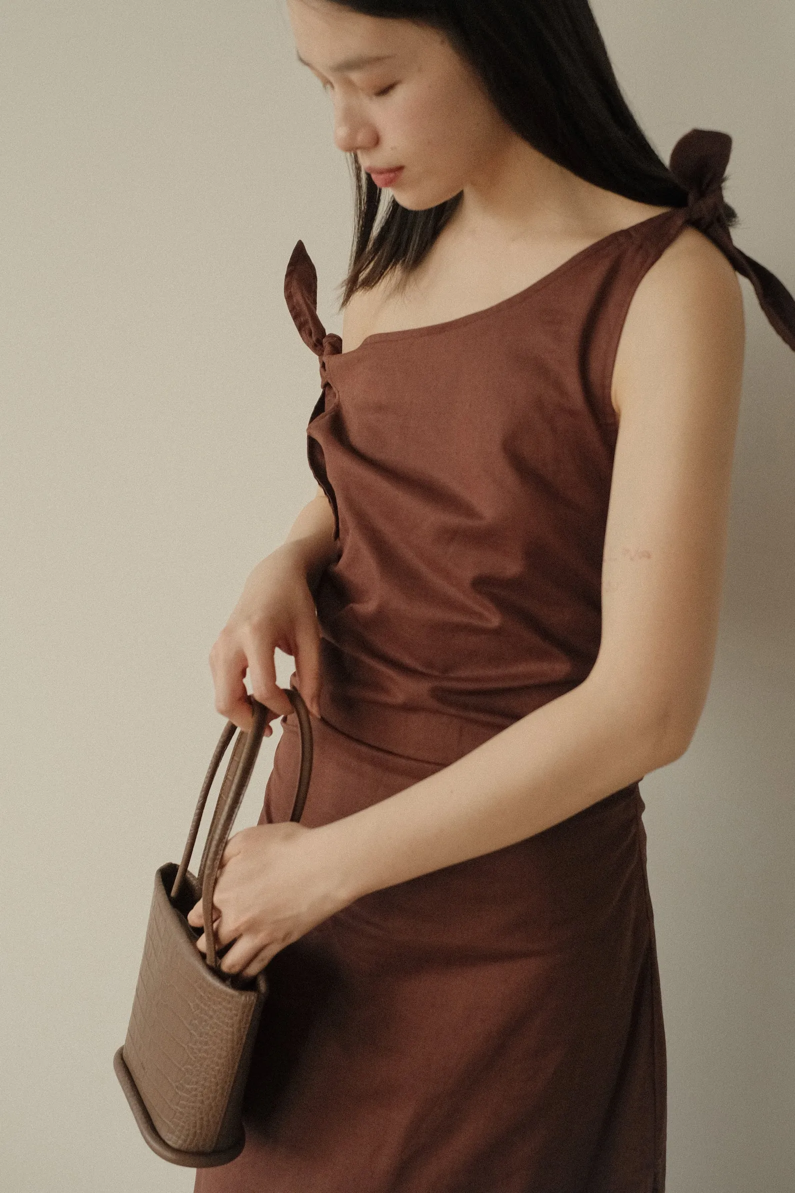 LÉMÉLS - SHOPPER MINI (WALNUT CROCO)
