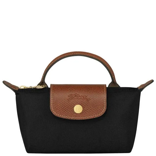LONGCHAMP LE PLIAGE POCHETTE NYLON PLAIN POUCHES & COSMETIC BAGS 34175 089 001 / L34175  BLACK