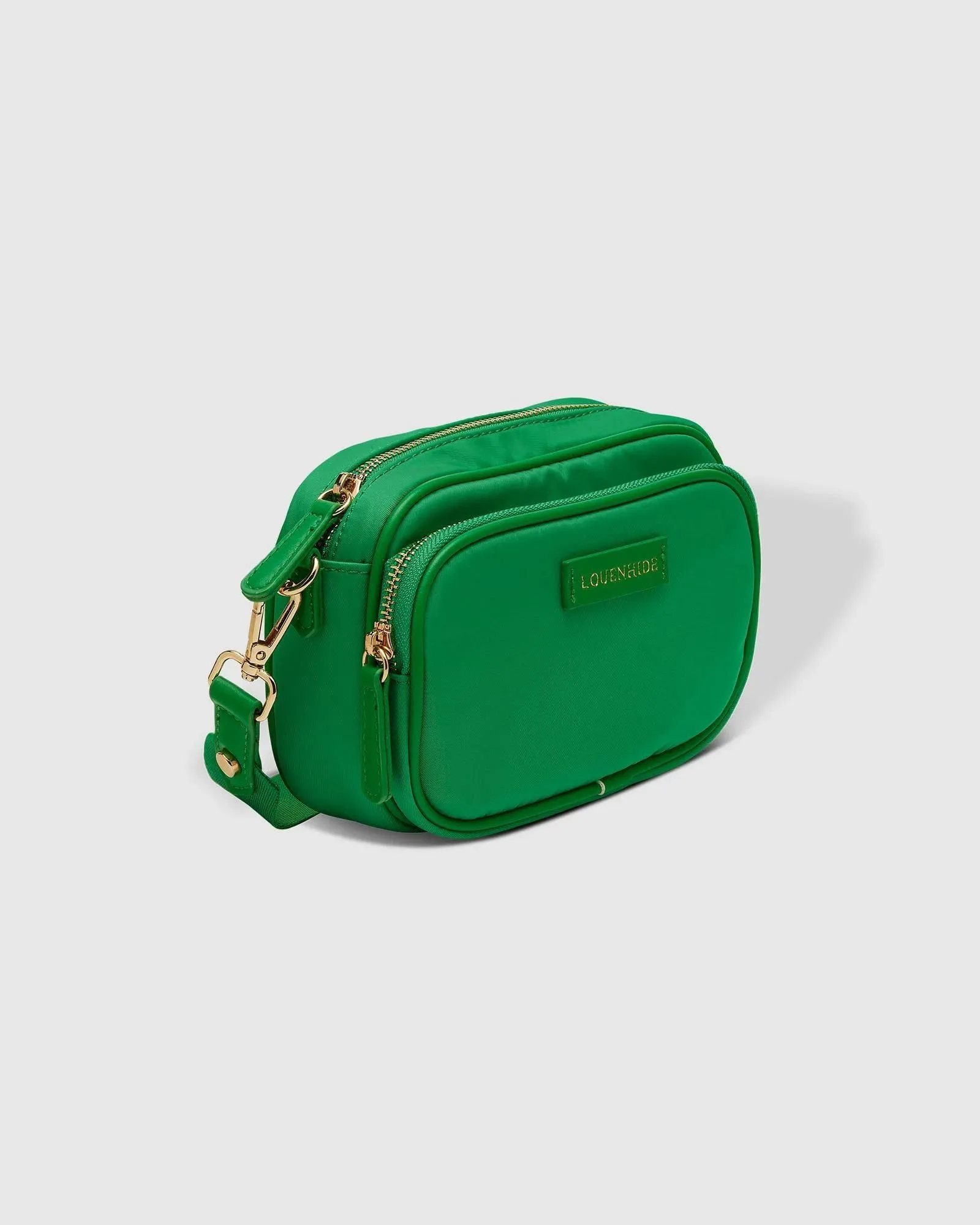 LOUENHIDE Cali Nylon Crossbody Bag - Apple Green