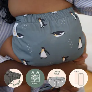 LPO Pocket Diaper Simple - Wide Elastic Penguin