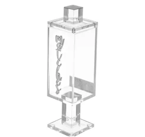 Lucite match holder - silver