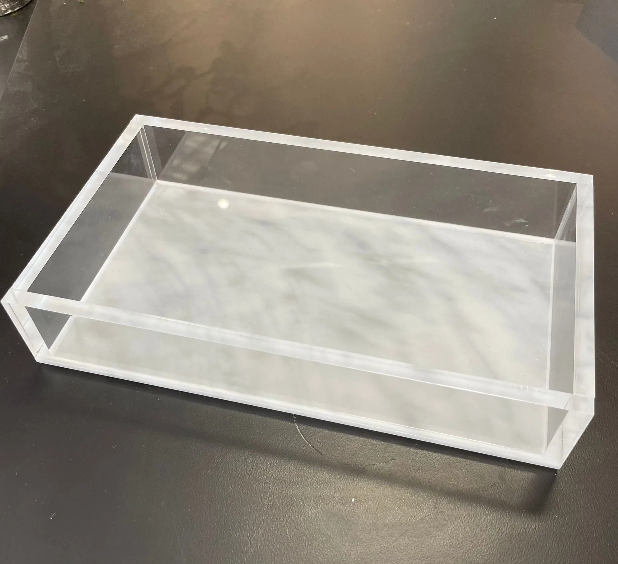 Lucite napkin holder