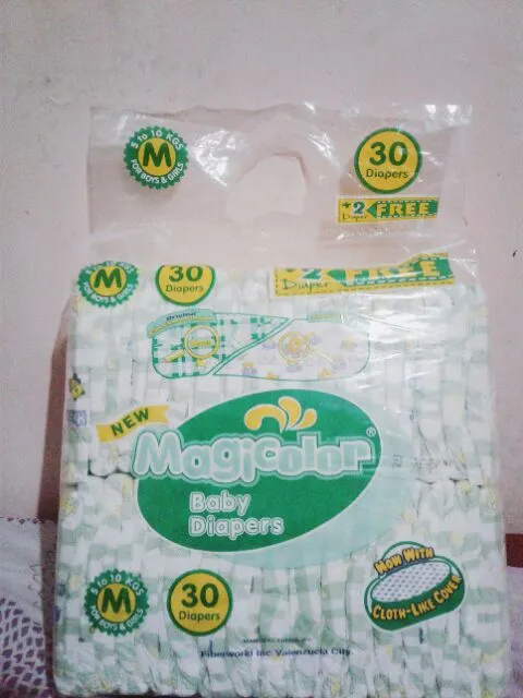MAGICOLOR DIAPER MED 30`S