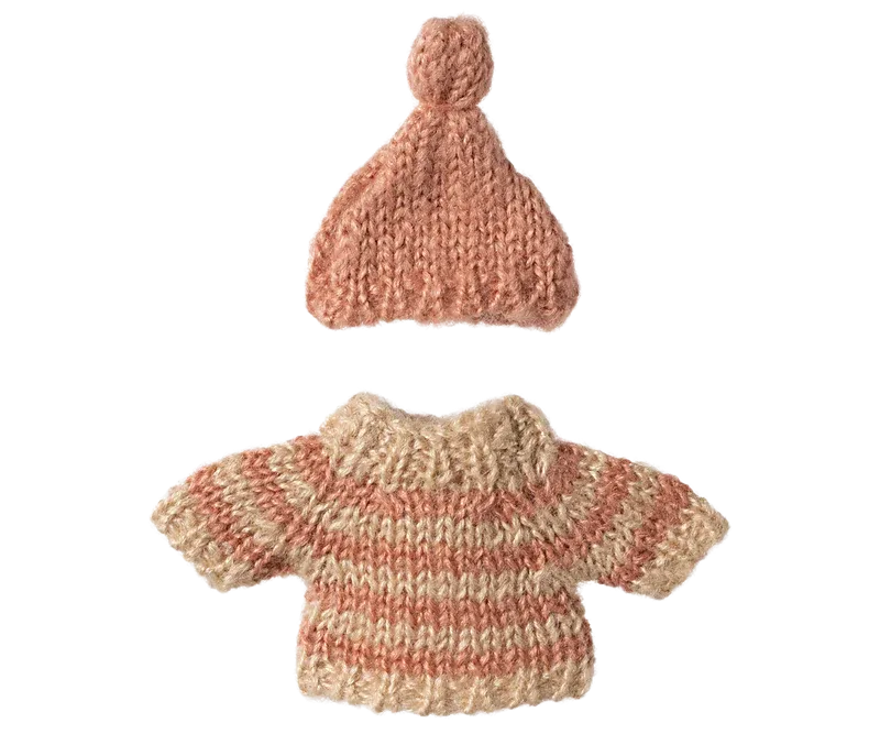 MAILEG KNITTED SWEATER & HAT || BIG SISTER MOUSE - PREORDER