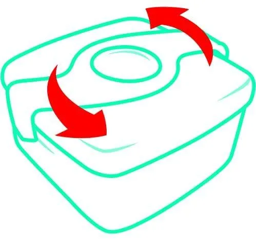 Maped - Picnik Concept - Twist Sandwich Box - Red